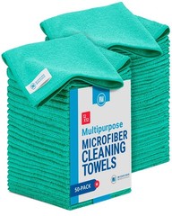 Microfiber Wholesale 12×12 Cleaning Cloths 50 Pack Reusable Towels Wash Rags Dus