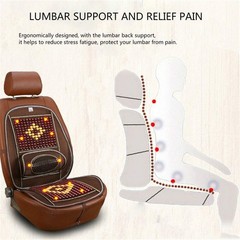 Cojín de Masaje Lumbar Comodo Espalda Universal Para Asiento de Coche Carro Auto