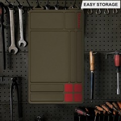 Soft Polymer Gun Cleaning Mat 15.9″ x 9.8″ with Convenient Organizer Tray