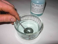 7 oz steel blackening concentrate, makes 1/2 gallon gun blue / black