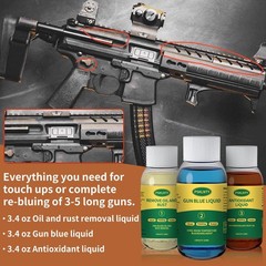 All-Inclusive Gun Bluing Kit – Liquid Blue Finishing, Rust Removal & Lubrication
