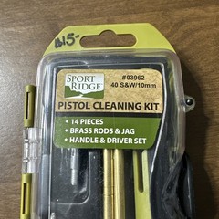 NOS Sport Ridge 14 Piece Pistol Cleaning Kit 40 S&W/ 10MM #03962