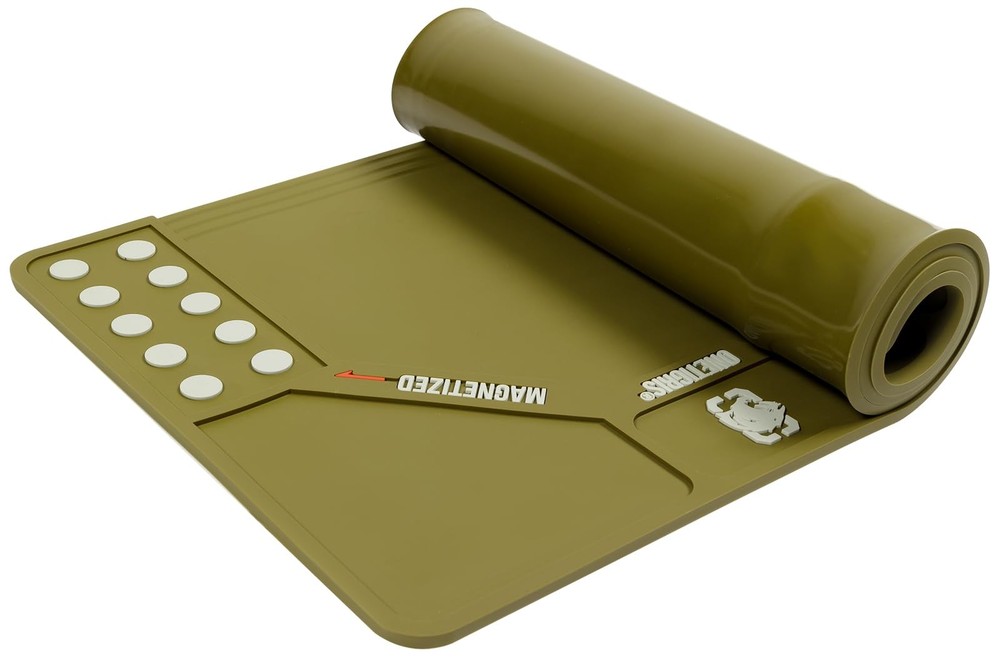 Gun Cleaning Mat Rifle Pistol Gun Mat with Magnetic Dots, NonSlip Oil Resista…
