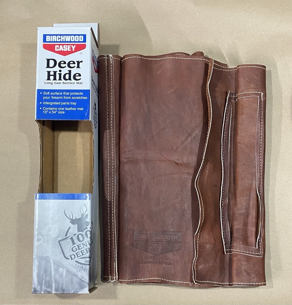 BIRCHWOOD CASEY DEER HIDE LONG GUN SERVICE MAT 13″x54″