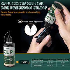 Gun Cleaning Oil Kit – All-In-One CLP Gun Cleaner Set with 3.4Oz Cleaning Oil, 2