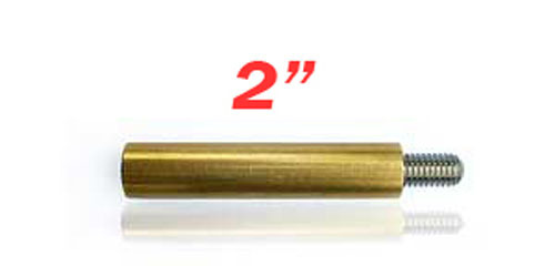 2″ Brass Extension – 10-32 threads – Standoffs Brass / Stainless Steel