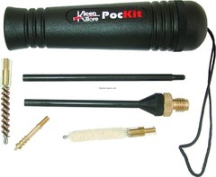 KleenBore PocKit Handgun Cleaning Kits — available from .22 to .45 Caliber