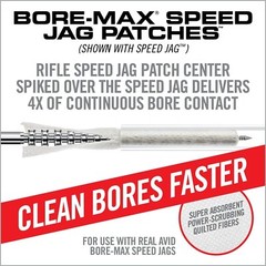 Real Avid Bore-Max Speed Jag and Patches, Bore Cleaning Jag Gun Patch Holder…