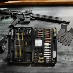 Elite Universal Gun Cleaning Kit for All Guns, Gun Brushes for Pistol Handgun Sh