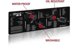 TekMat 36in Printed Gun Cleaning Mat , Black, TEK-36- Bench Mat