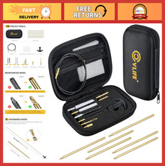 Universal Gun Cleaning Kit for Rifle Handgun Airgun 9mm .22 .45 .357 .40 .38