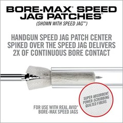 Real Avid Bore-Max Speed Jag and Patches, Bore Cleaning Jag Gun Patch Holder…