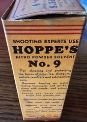 Vintage 1937 Hoppe’s Nitro Powder Solvent No. 9 Bottle, Original Liquid included