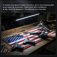 24″x12″ Pistol Cleaning Mat and 100PCS 6″ Swabs – with…