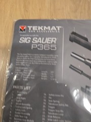 TekMat Sig Sauer P320 11×17 Gun Cleaning Mat