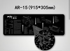 Rifle Cleaning Mat – Cushioned – Padded Roll Up Non Slip – Non Marring Bench Mat