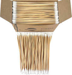 200/400 Pcs Gun Cleaning Swabs with Double Pointed Tips, 6 Inch Sturdy Bamboo St