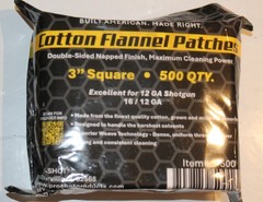 Pro Shot Cotton Cleaning Patches Shotgun 12 to 16 Gauge 500 Count Ships Free