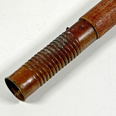 Vintage 2 Piece Brass Fitting & Wood Shotgun/Rifle Cleaning Rod Patch Loop