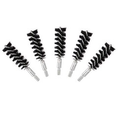 5 X Nylon Bristle Bore Cleaning Short Brush .45 cal 8×32 Thread with 50 Patches