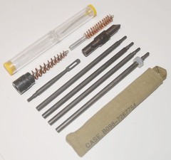 M1 Garand Buttstock Cleaning Kit Set,Oiler Brush 8-32 TPI 5PC Rod in Green Pouch