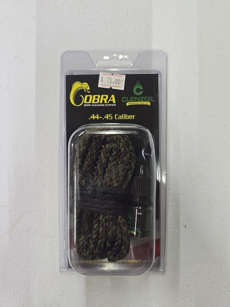 Clenzoil Cobra Bore Cleaning System 44-45 CAL PISTOL USA MADE PULL THROUGH