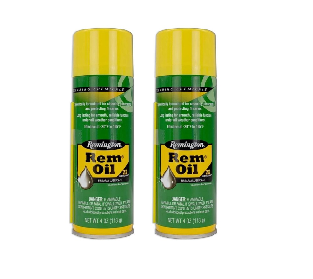 Remington Rem Oil 4 oz. – 2 pack Lube Aerosol (26610) 2rem oil