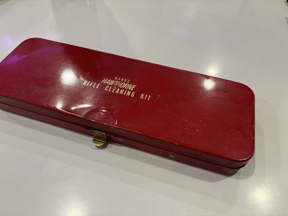 Vintage Montgomery Wards Western Field Rifle Cleaning Kit – Case / Tin (only)