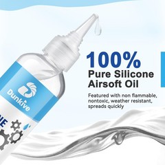 6 oz Airsoft Oil lubricating with Oiler Pure Silicone Lubricant Airsoft Chamb…