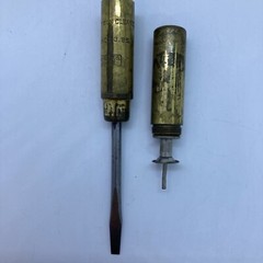Antique Brass C.M. Powers Rifle Cleaning Rod Faries Decautur, IL 1896