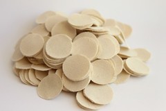 .40-.49 CAL 1 1/8″ ROUND .020″ THICK DRY SHOOTING PATCHES / QTY. 500 / EMSS4201F