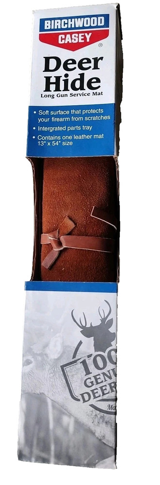 Birchwood Casey Long Gun Cleaning Service Mat 100% Deerskin 13×54 Rifle