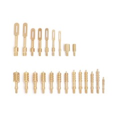 Gun Cleaning Jag Set – Solid Brass Tips for Rifle Maintenance, Storage Case Incl