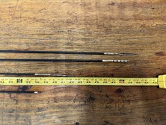 J Dewey Rifle Chamber Cleaning Rods with Chamber Brush LOT of 4