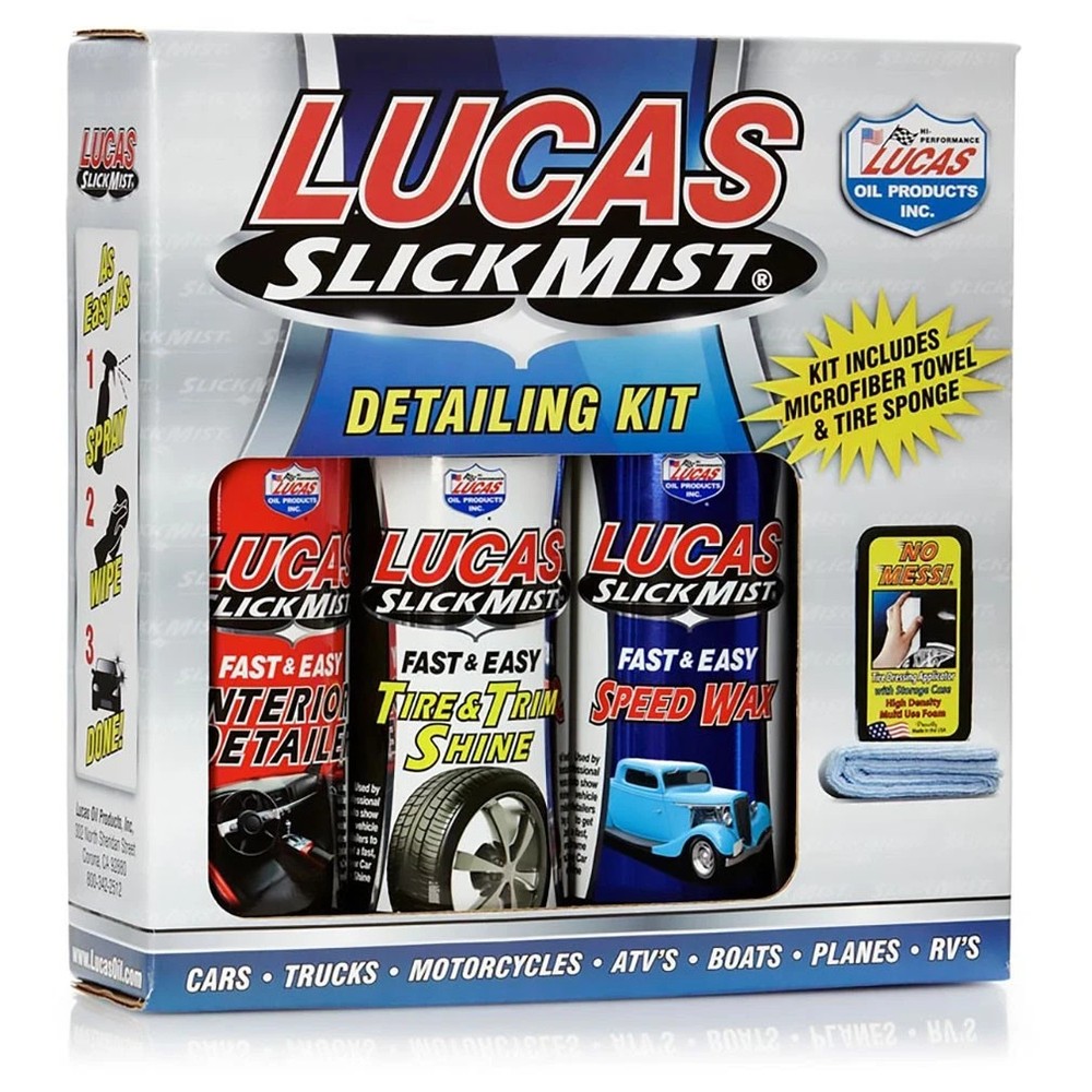 Lucas Oil 10558 Slick Mist Detail Kit Slick Mist is a polymer paint GLOSS