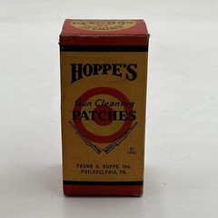 VTG New NOS BOX Hoppe’s Gun Cleaning Patches .22 Cardboard General Store Display