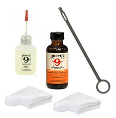 Glock GUN Cleaning Rod w/ Patches FOR 9mm – .45 HANDGUN, Cleaner & Precision Oil