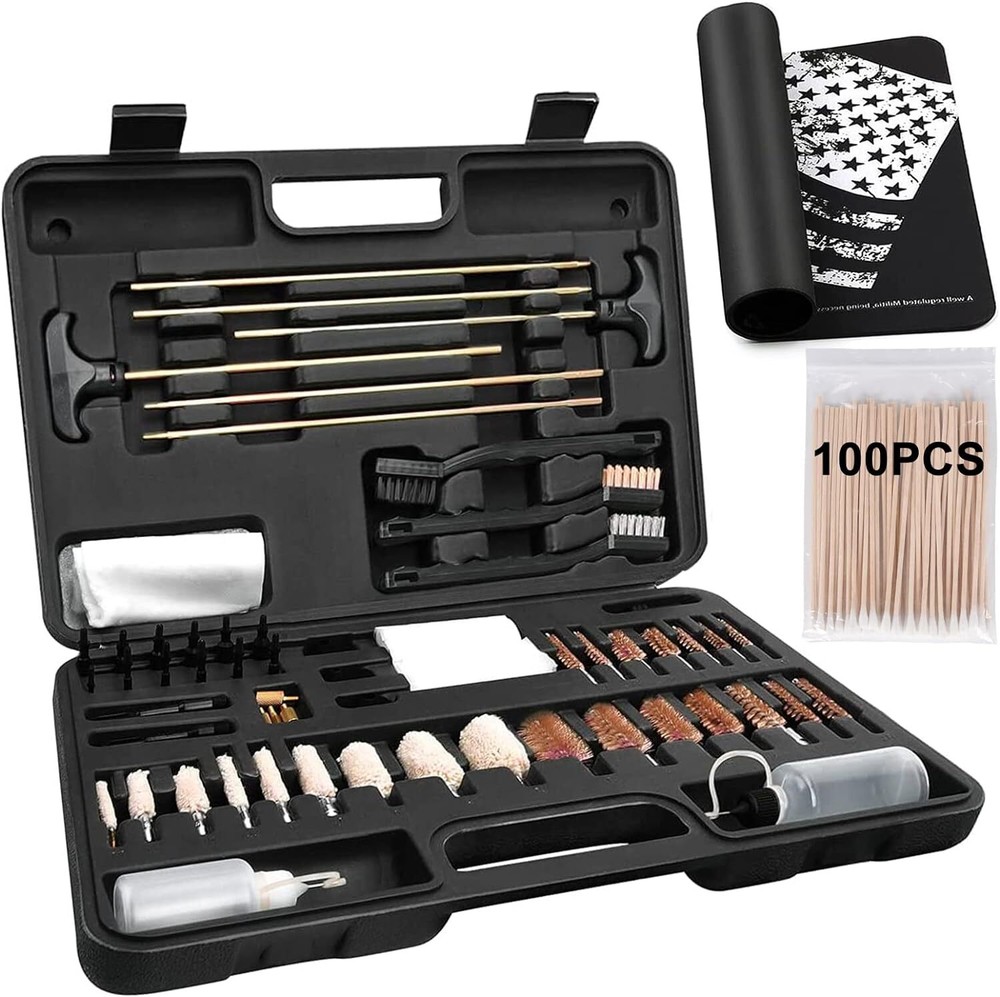 Cleaning Kit | Universal Gun Cleaning Kit for All Caliber Shotgun Pistol Rifle C