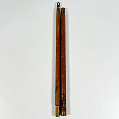 Vintage 2 Piece Brass Fitting & Wood Shotgun/Rifle Cleaning Rod Patch Loop