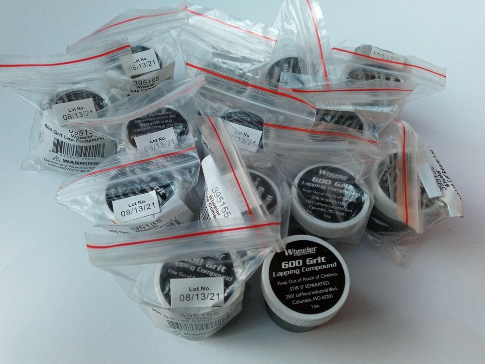 Wheeler 395155 Replacement 600 Grit Lapping Compound (14 Pack, 1 oz EACH)
