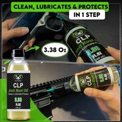Gun Cleaning Kit with Oil – 3.4 Oz of CLP [Cleaner, Lubricant, & Protectant]