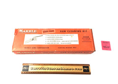 Vintage Original Marble’s pistol gun cleaning kit 727 .32 cal steel case 315877