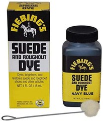 Suede Dye for Recoloring, Brightening, and Restoring Leather – Navy Blue