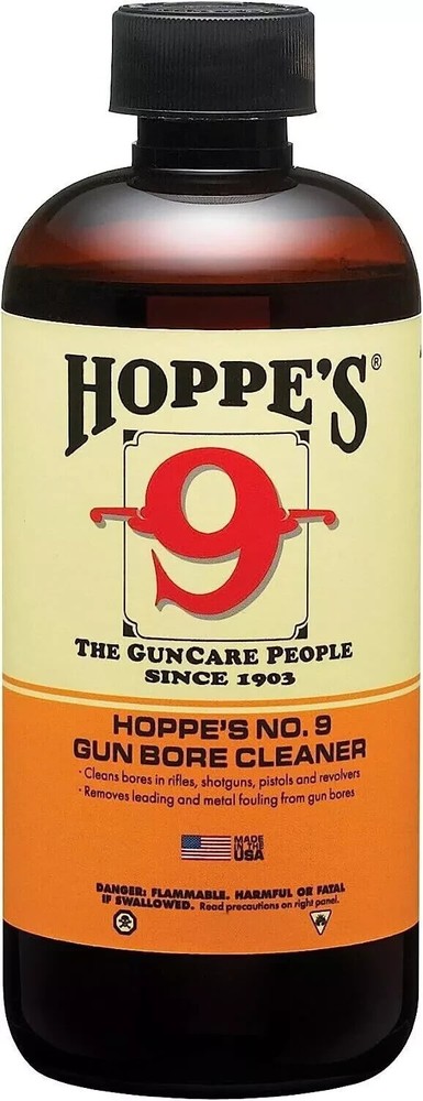 NEW Hoppe’s No. 9 Gun Bore Cleaning Solvent 1-Quart (32 Ounce) Bottle Hoppes 932