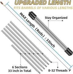 Shotgun Cleaning Kit – Bronze Bore Brushes, Cotton Mops, Nylon Brush, Cleaning P