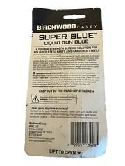 Birchwood Casey SUPER BLUE Liquid Gun Blue FOR BLUEING HARDENED STEEL NEW