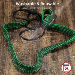 2 PCS Bore Rope Guns Cleaner for .223 5.56mm/.22/9mm/.380/12 GA/.30/.308/.44 Cal
