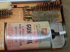 Sears Ted Williams shotgun cleaning kit, multi caliber