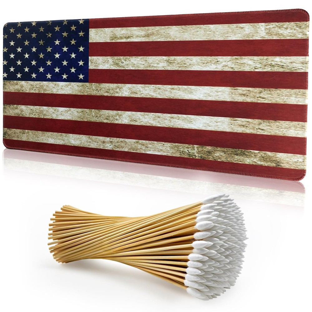 24″x12″ Thick Gun Cleaning Mat with 200PCS 6″ Swabs, Gun Mat – for Firearm Clean