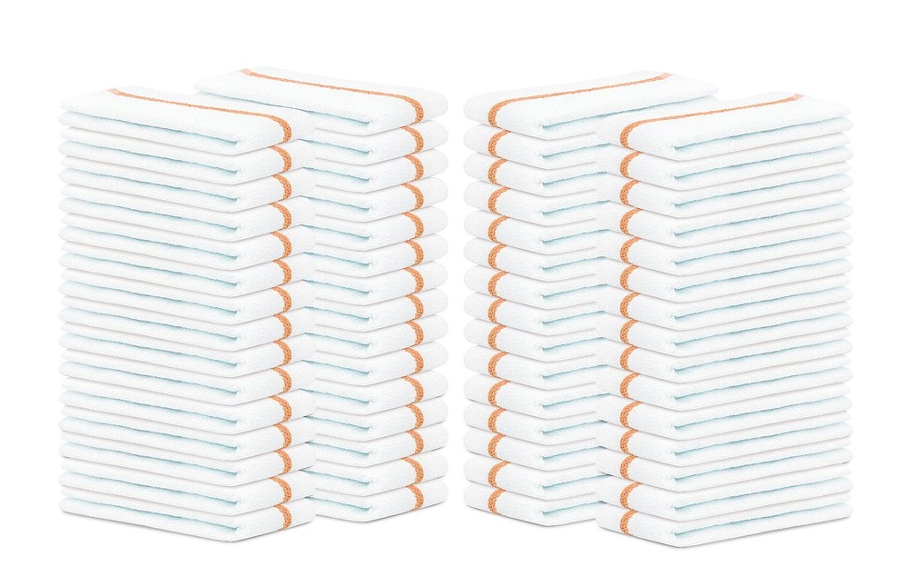 Stf Linen Bar Mops Gold Stripe Pack Of 60 Kitchen Towels 16X19 Multi-Purpose
